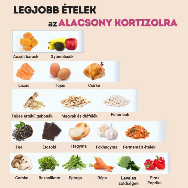 Legjobb ételek alacsony kortizol szintért és perimenopauzális stressz csökkentésére